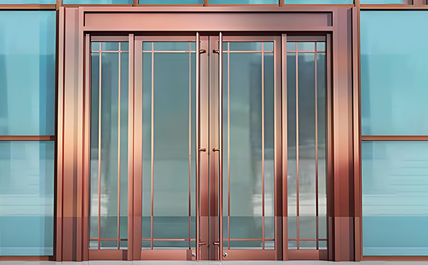 庄浪玻璃地弹门